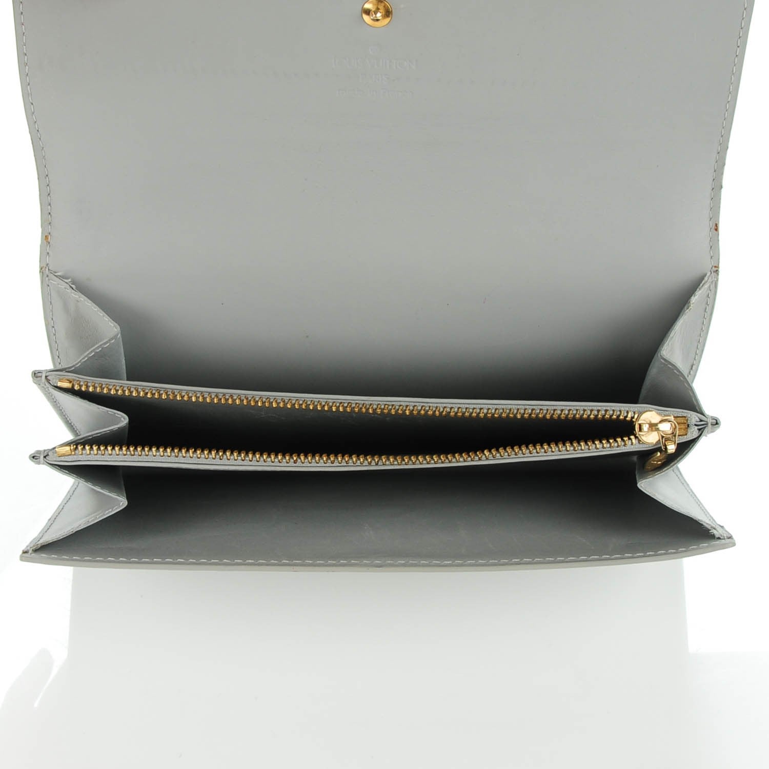 Louis Vuitton Vernis Sarah Wallet Silver 5 of 7