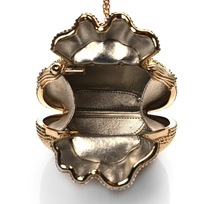 Judith Leiber Crystal Money Bags Minaudiere Clutch Gold 5 of 10
