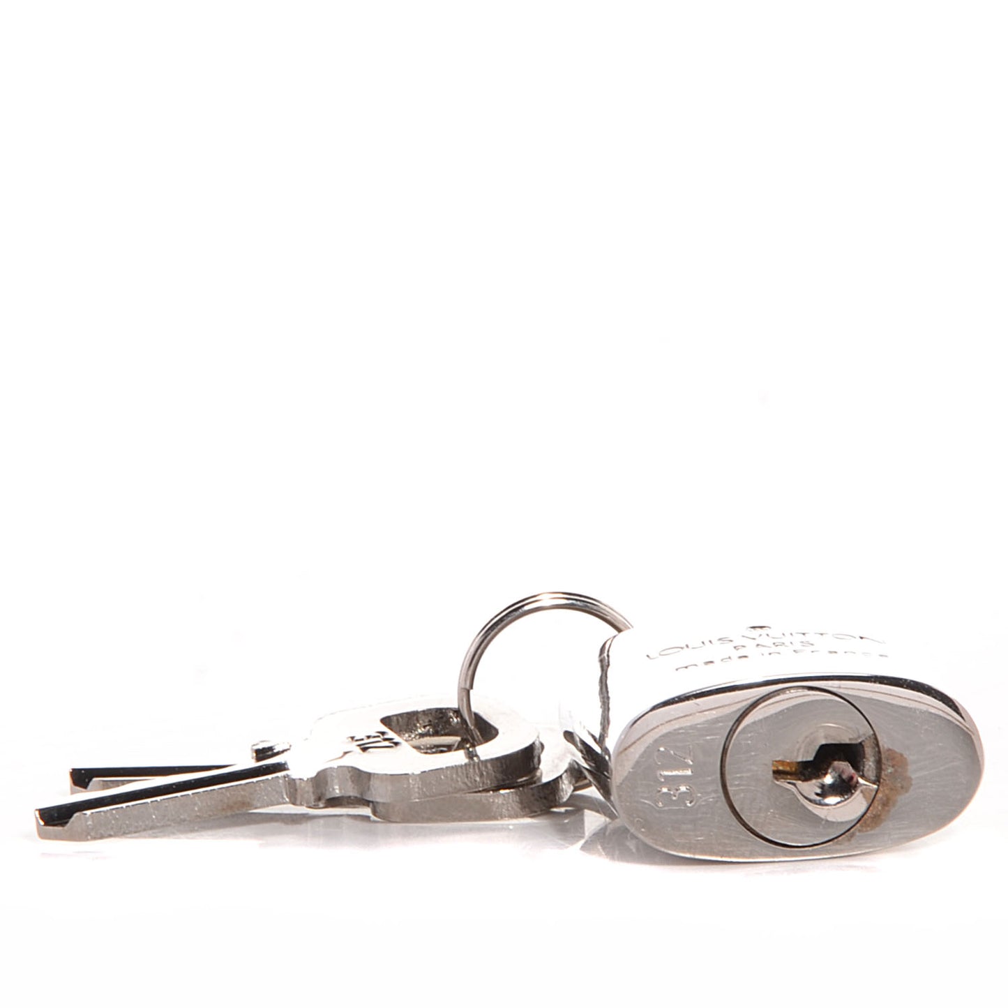 Polished Silver Lock and Key Set