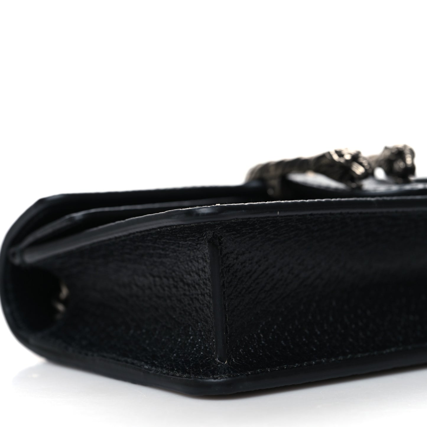 Jacquard Black Denim GG Monogram Super Mini Dionysus Shoulder Bag Black Ivory