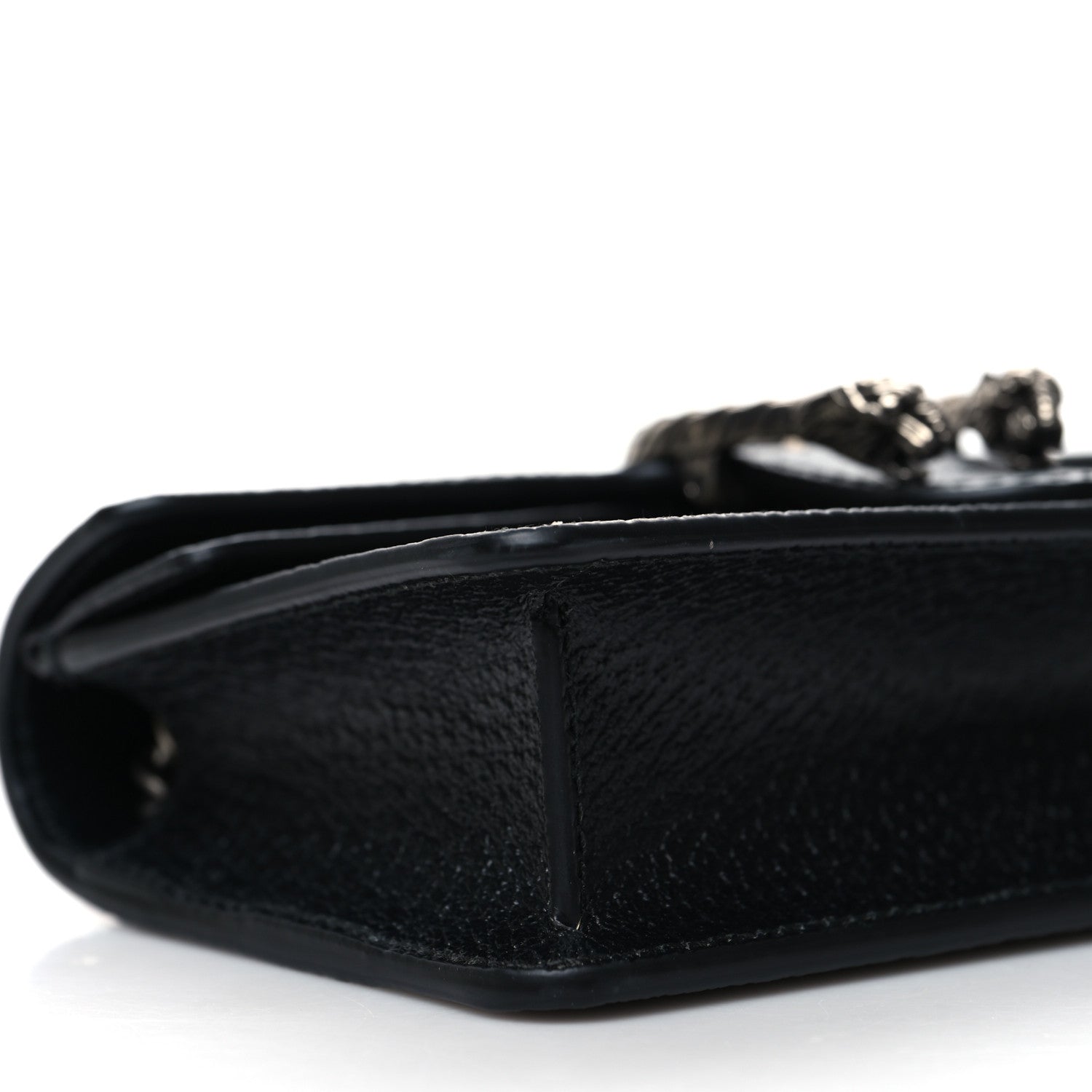 Gucci Jacquard Black Denim GG Monogram Super Mini Dionysus Shoulder Bag Black Ivory 8 of 10
