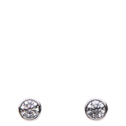 Tiffany Platinum Diamond .34ctw Elsa Peretti Diamonds By The Yard Earrings 6 of 11