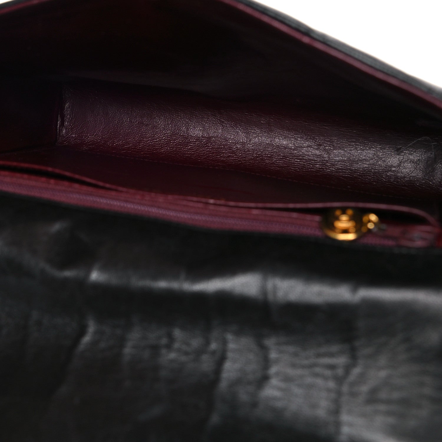 Chanel Lambskin Quilted CC Flap Shoulder Bag Black 9 of 14