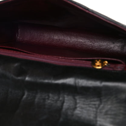 Chanel Lambskin Quilted CC Flap Shoulder Bag Black 9 of 14