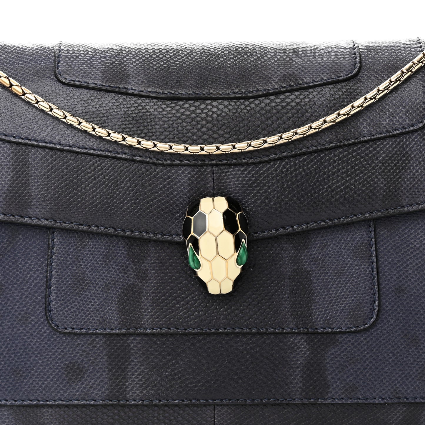 Karung Serpenti Forever Crossbody Navy Blue