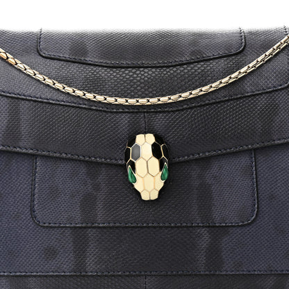 Bulgari Karung Serpenti Forever Crossbody Navy Blue 7 of 9