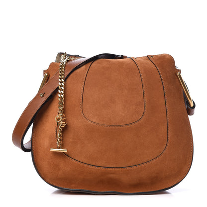 Chloe Suede Small Hayley Hobo Caramel 1 of 9
