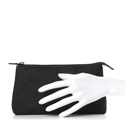 Gucci Nylon Monogram Cosmetic Pouch Black 2 of 9