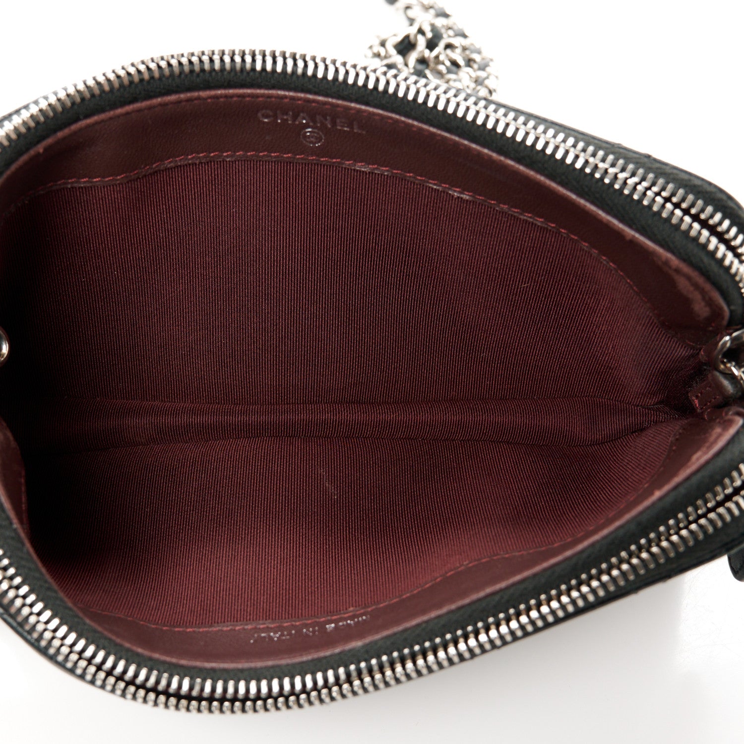Chanel Lambskin Quilted Small Clutch With Chain Black 5 of 10