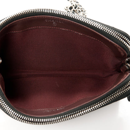 Chanel Lambskin Quilted Small Clutch With Chain Black 5 of 10