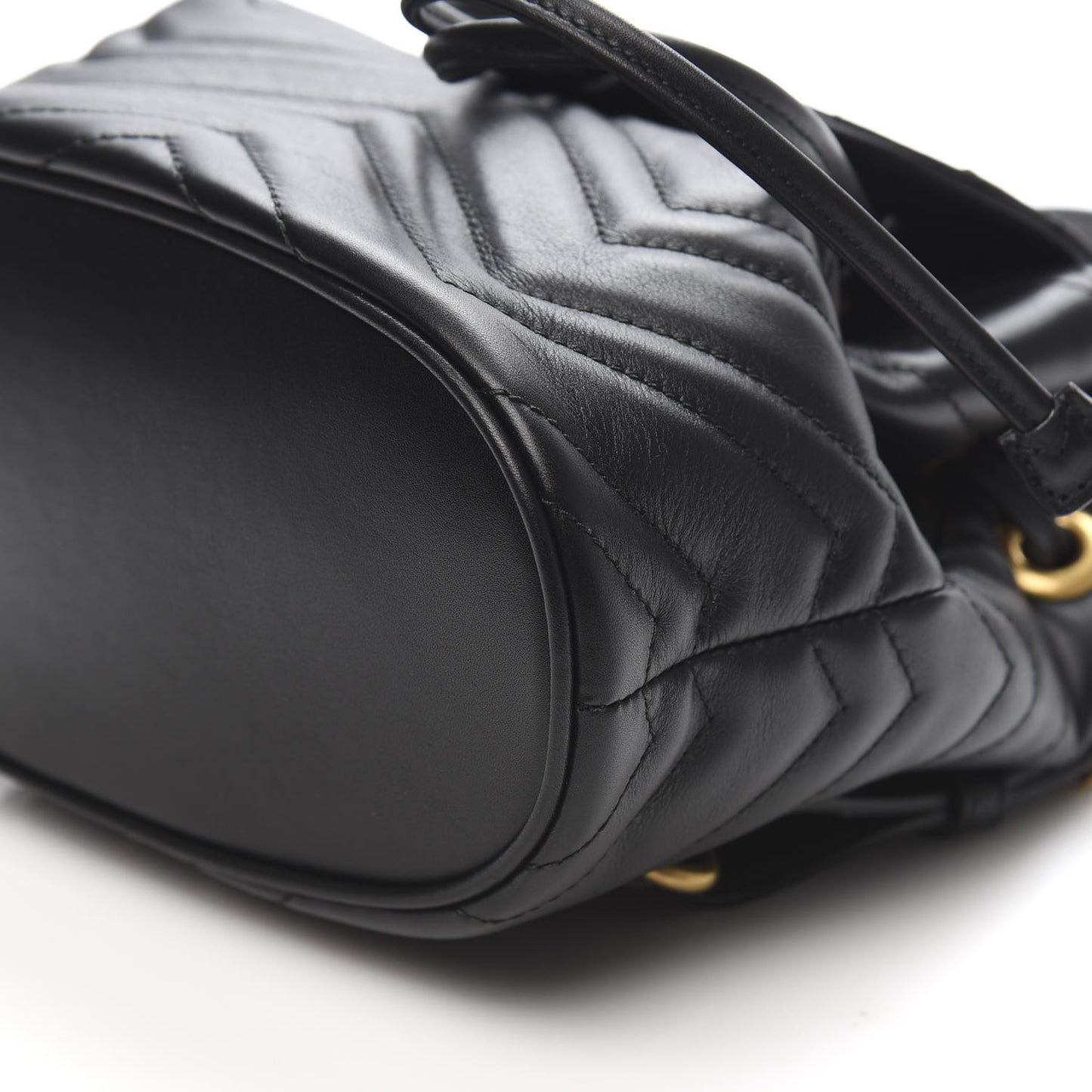 Calfskin Matelasse GG Marmont Flap Backpack Black