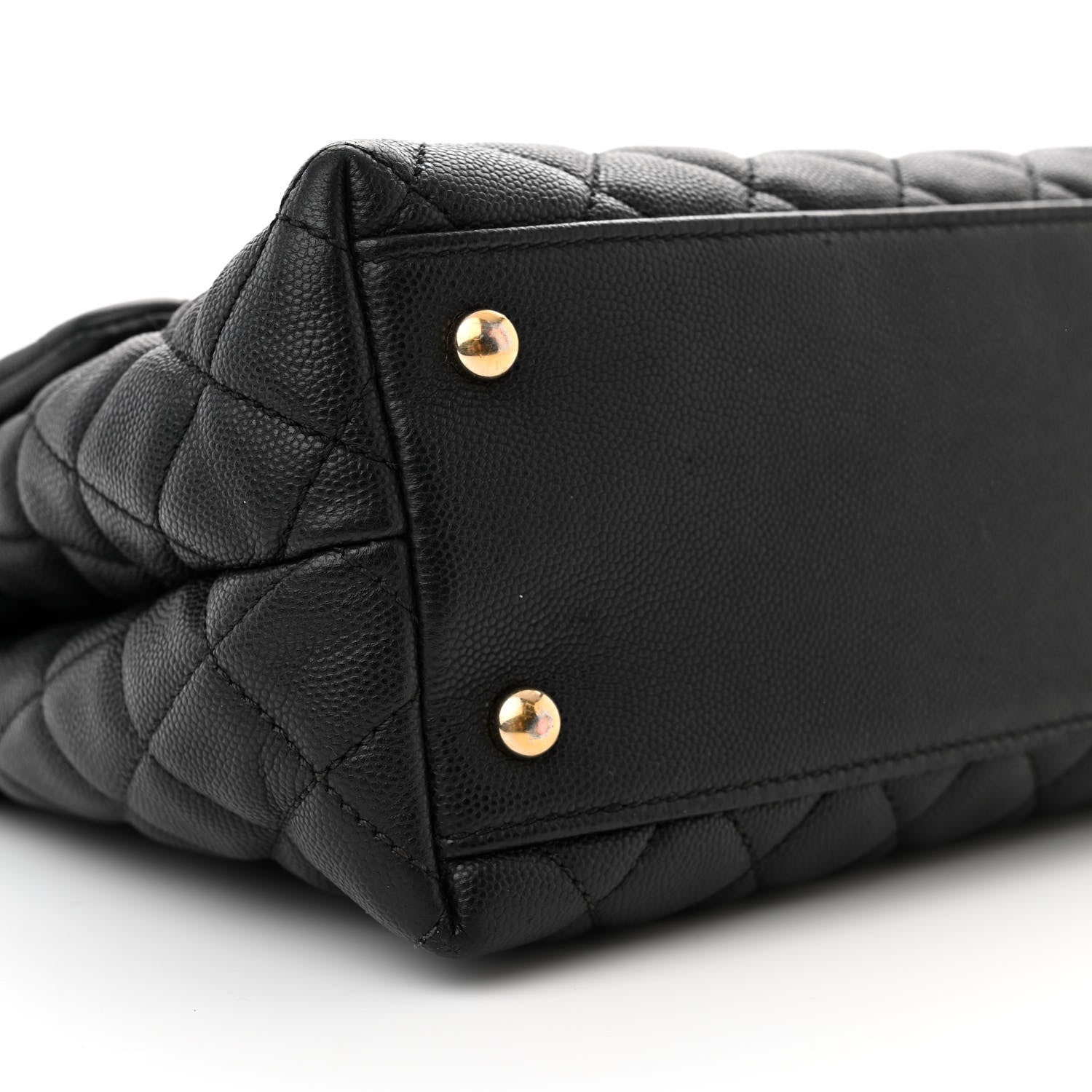 Chanel Caviar Quilted Medium Coco Handle Flap Black 9 of 13