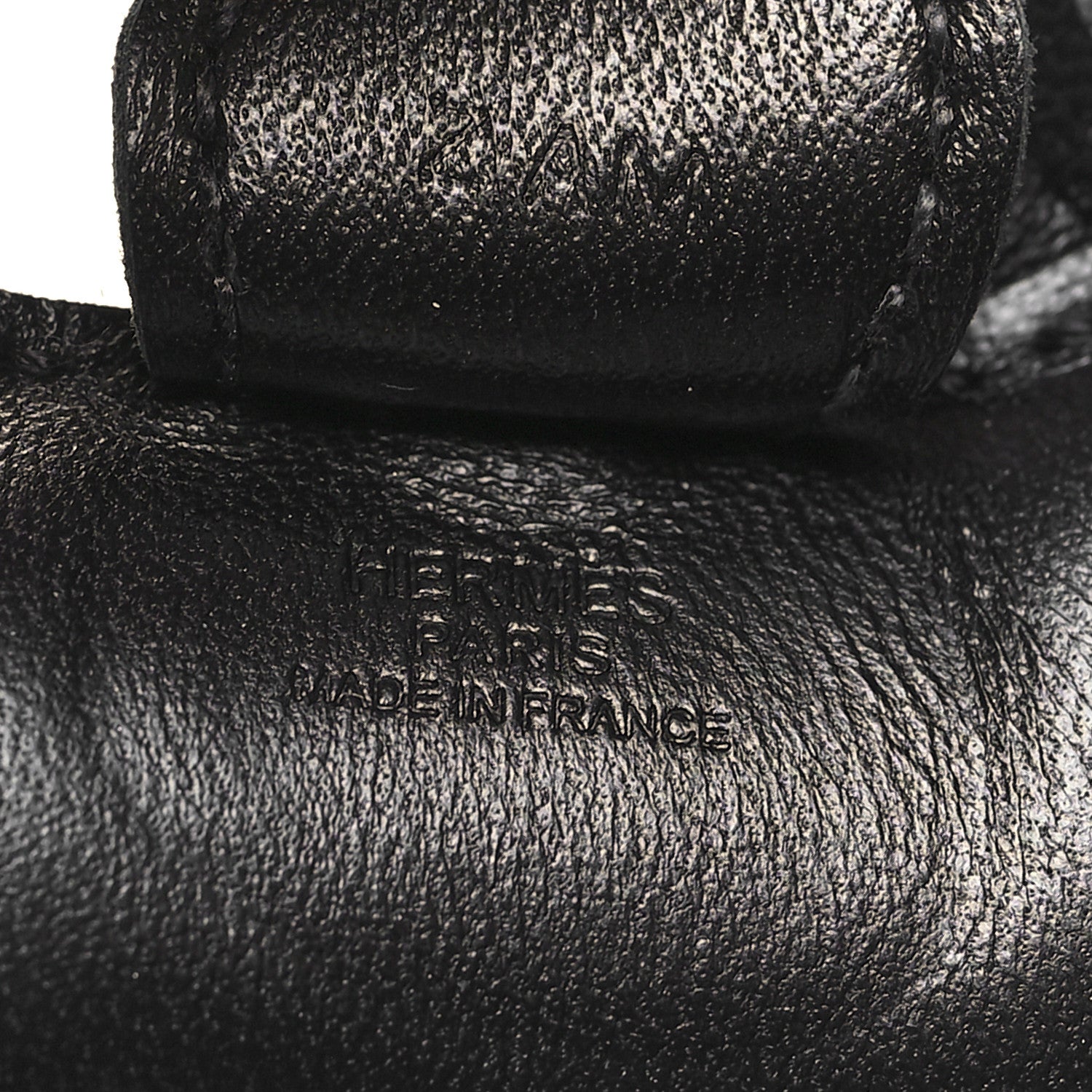 Hermes Milo Lambskin Grigri Rodeo Horse Bag Charm PM So Black 3 of 4