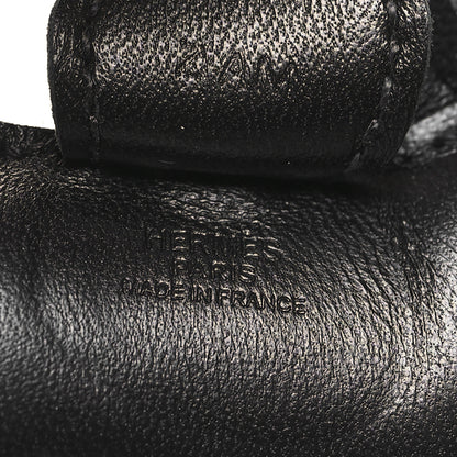 Hermes Milo Lambskin Grigri Rodeo Horse Bag Charm PM So Black 3 of 4