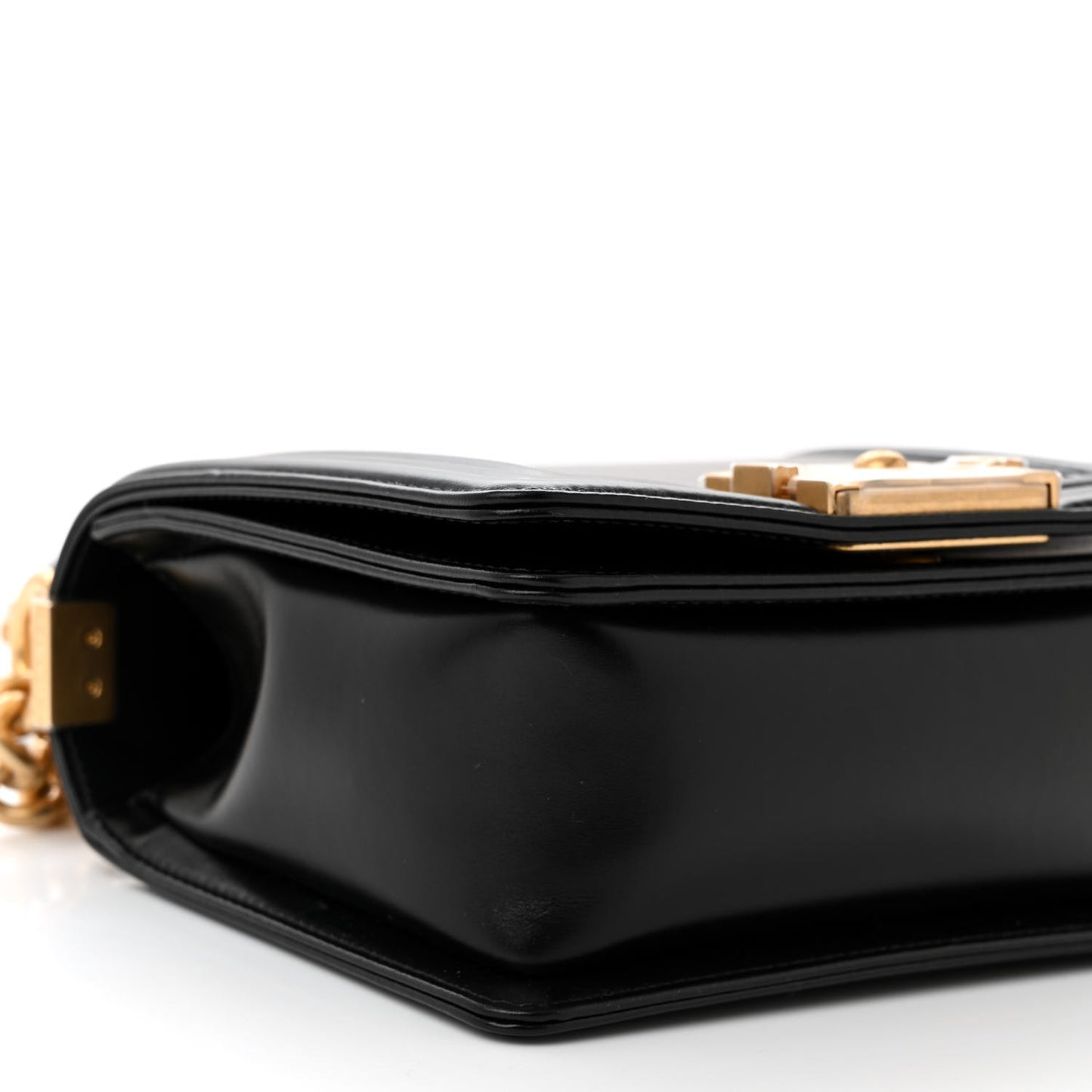 Calfskin Mini Boy Flap Black