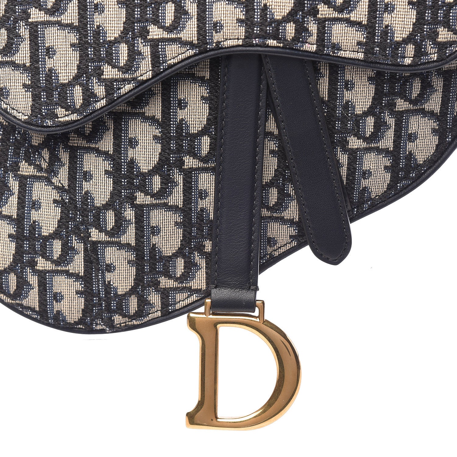 Christian Dior Oblique Saddle Belt Bag Blue 10 of 10