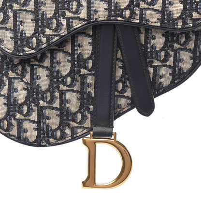 Christian Dior Oblique Saddle Belt Bag Blue 10 of 10
