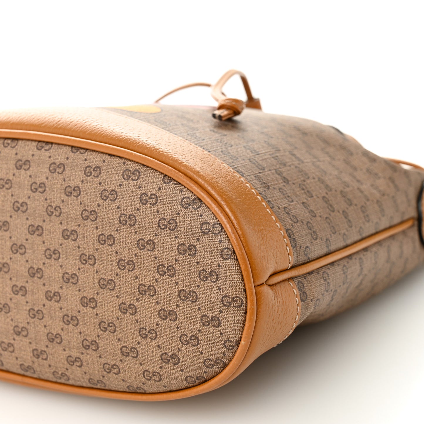 X DISNEY Mini Vintage GG Supreme Monogram Bucket Bag Beige Vintage Sun Oil