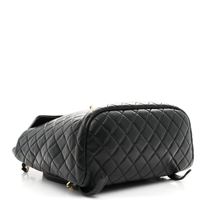 Chanel Lambskin Quilted Large Urban Spirit Backpack Black 4 of 10