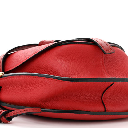 Loewe Grained Calfskin Small Gate Crossbody Bag Scarlet Burnt Red 8 of 9