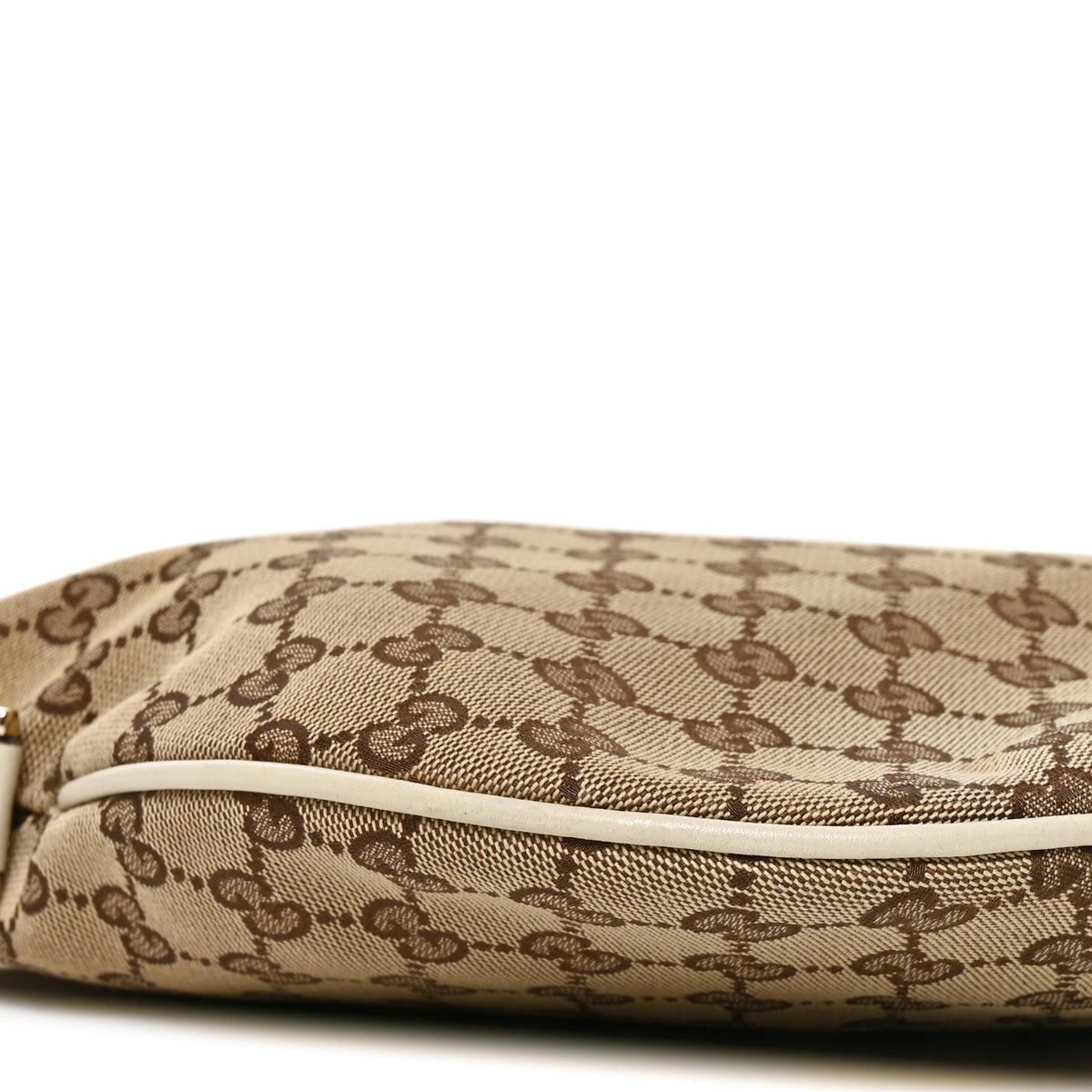 Monogram Medium New Britt Half Moon Hobo White