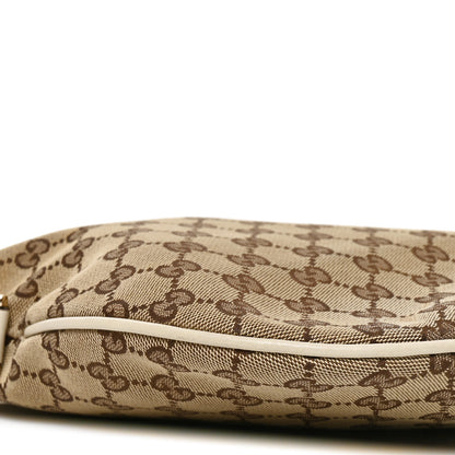Gucci Monogram Medium New Britt Half Moon Hobo White 9 of 10