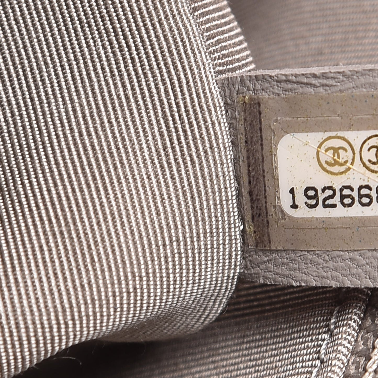 Calfskin Ombre Quilted Large Boy Flap Grey Beige