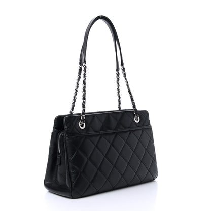 Chanel Caviar Quilted Timeless CC Soft Tote Black 3 of 10