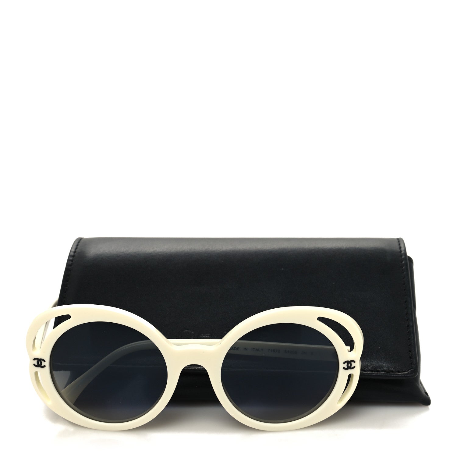 Chanel Acetate Round Sunglasses 71572A White 7 of 7
