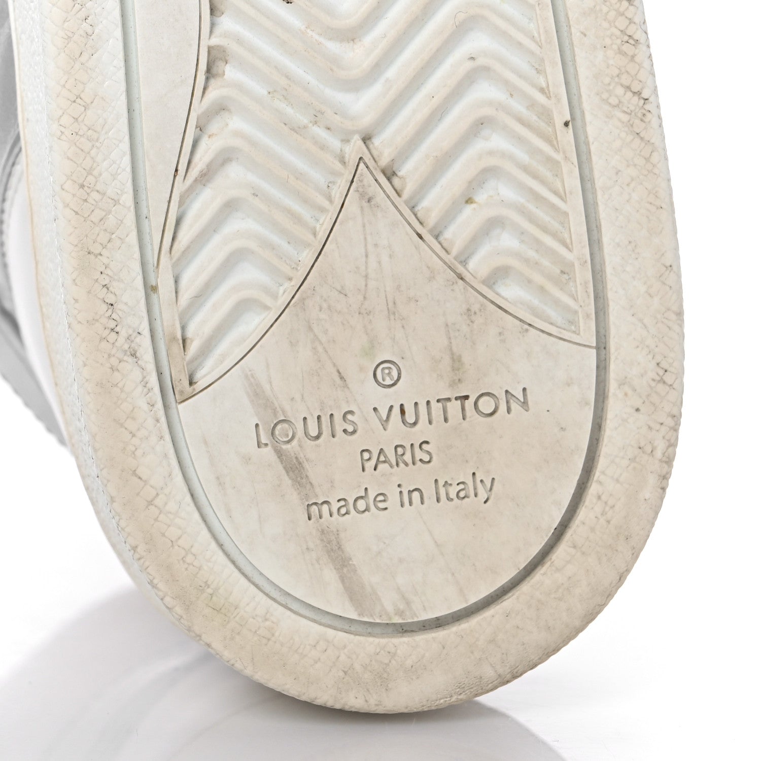 Louis Vuitton Metallic Calfskin Embossed Monogram Boombox Sneakers 38 White Silver 10 of 16