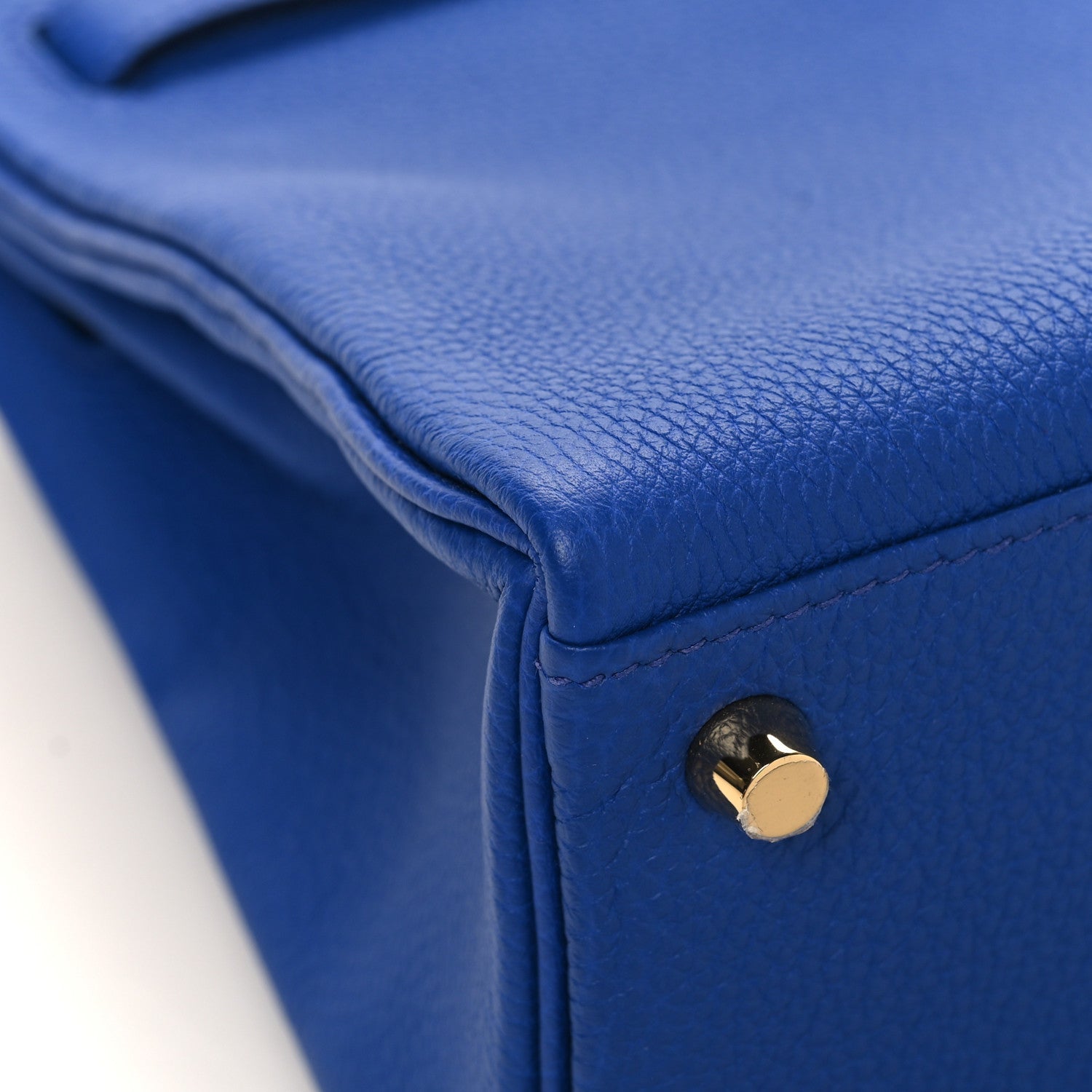 Hermes Togo Kelly Retourne 25 Bleu Royal 11 of 13