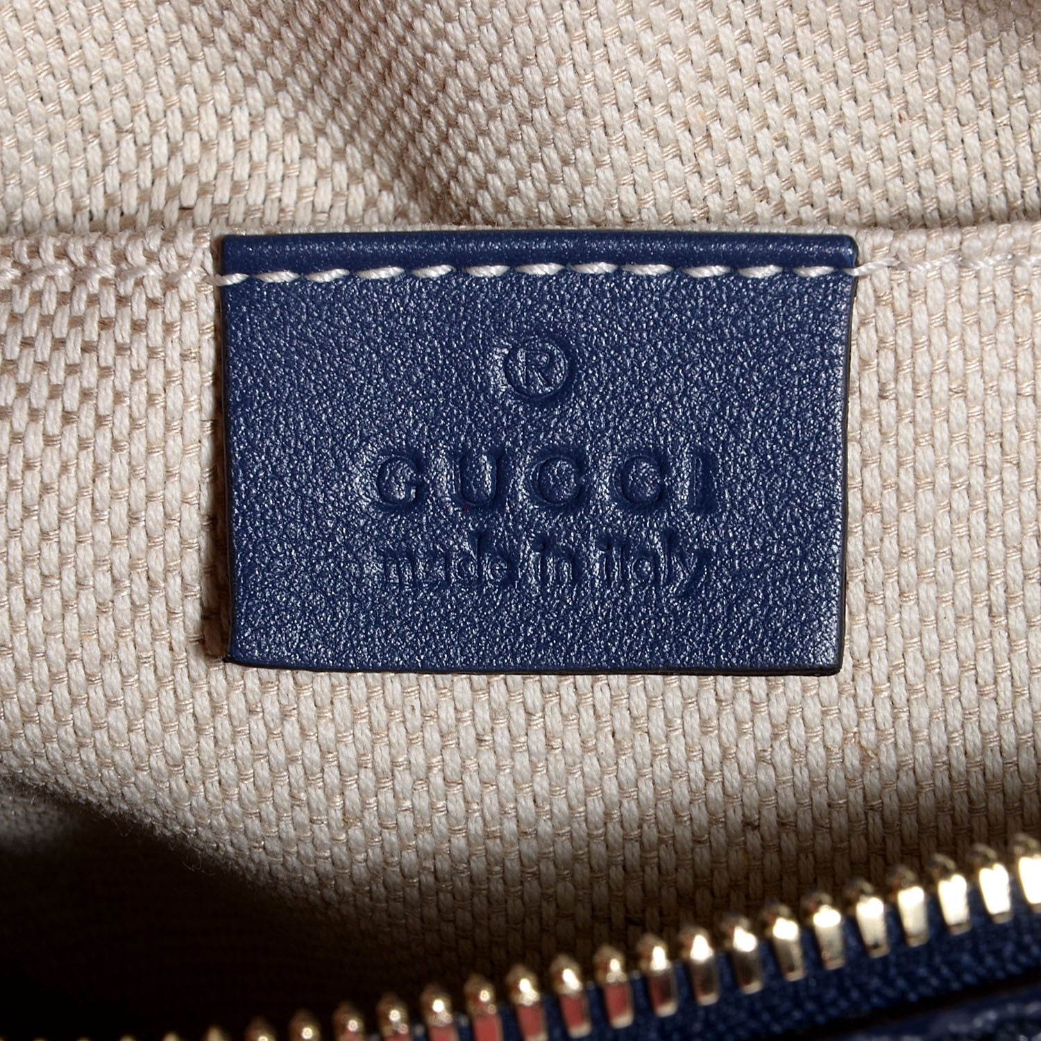 Gucci Vernice Naplack Small Soho Disco Bag Uniform Blue 6 of 9