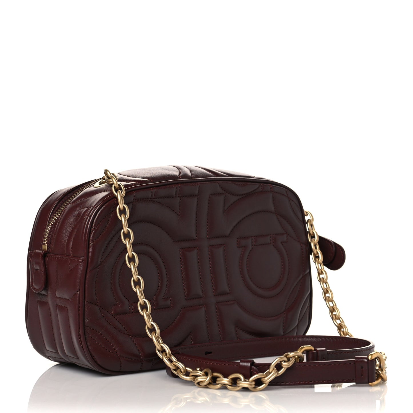 Calfskin Quilted Gancini Camera Bag