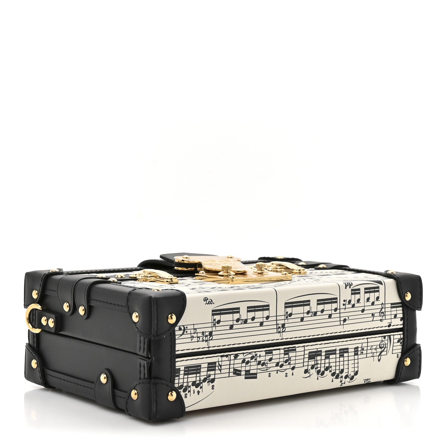 Louis Vuitton Calfskin LV Symphony Petite Malle White Black 6 of 21