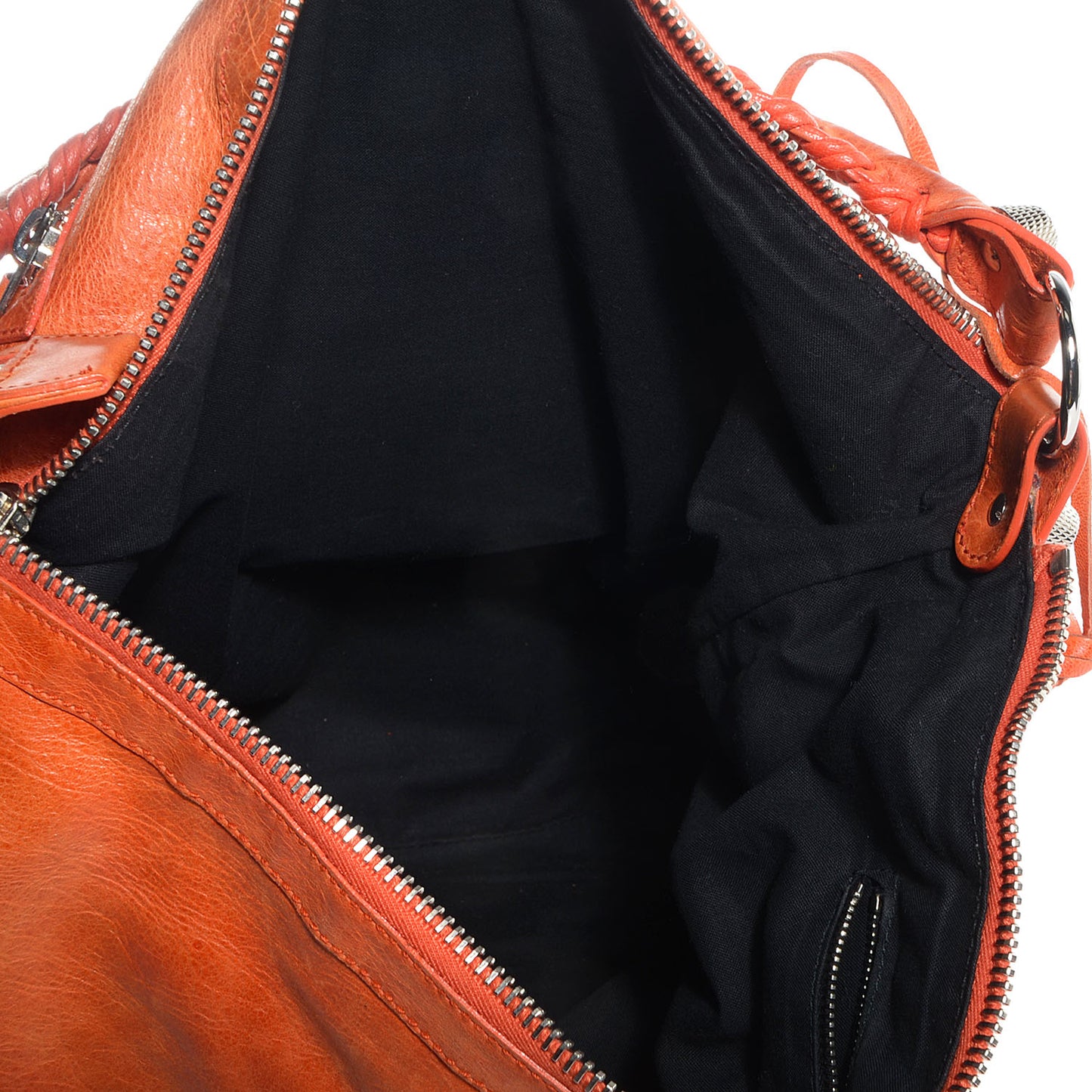 Agneau Giant 21 Silver Hardware Day Hobo Mandarine