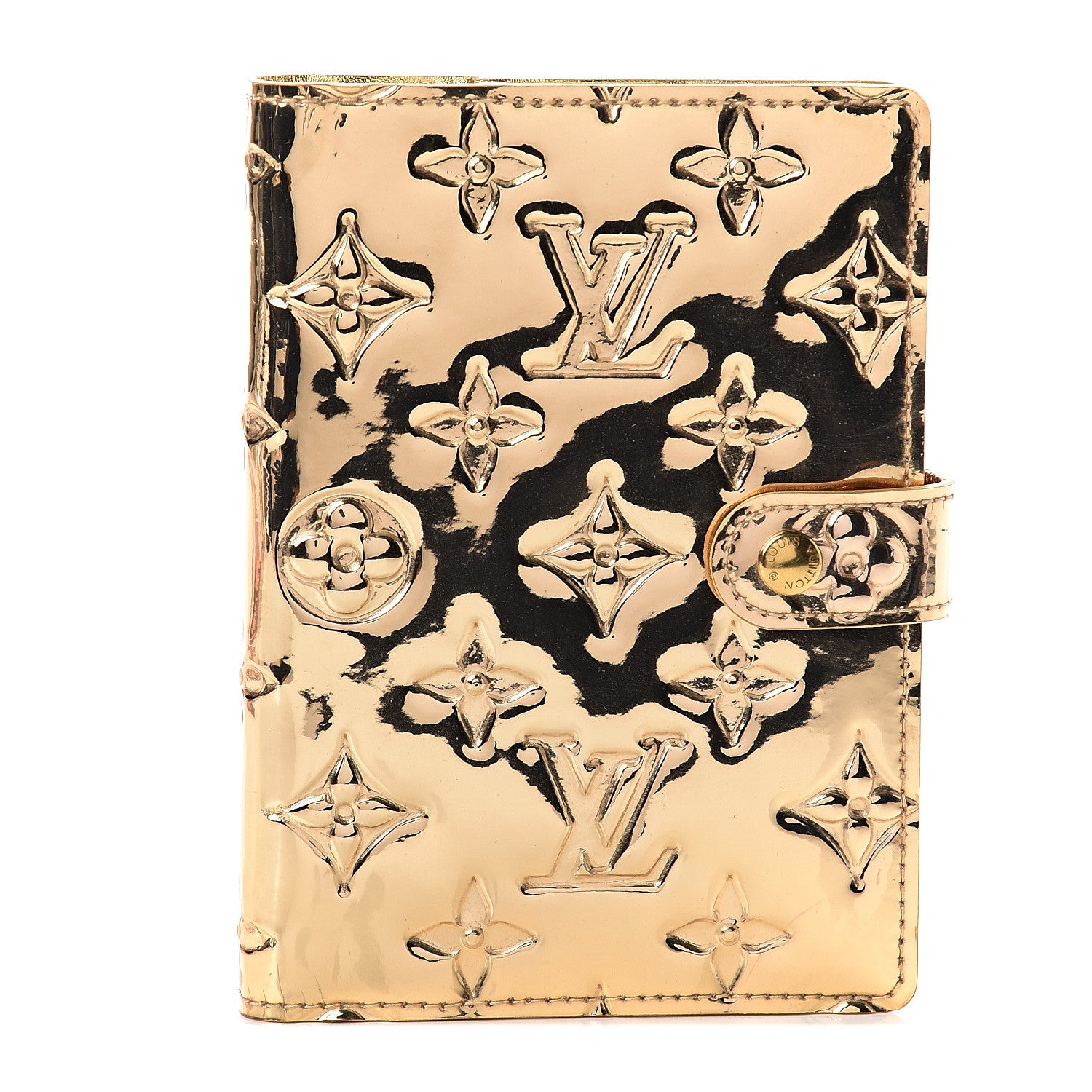 Louis Vuitton Monogram Miroir Small Ring Agenda Gold 1 of 5