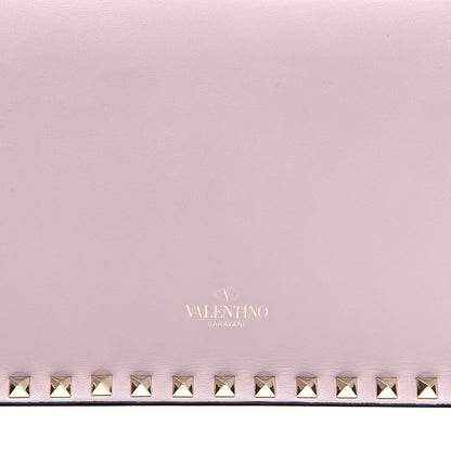 Valentino Garavani Nappa Rockstud Wristlet Clutch Cipria 9 of 10