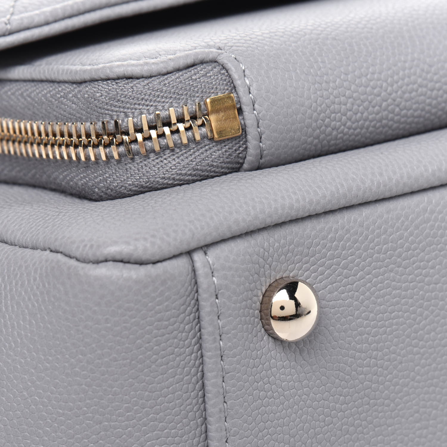 Chanel Caviar Quilted Small Business Affinity Flap Grey 9 of 13