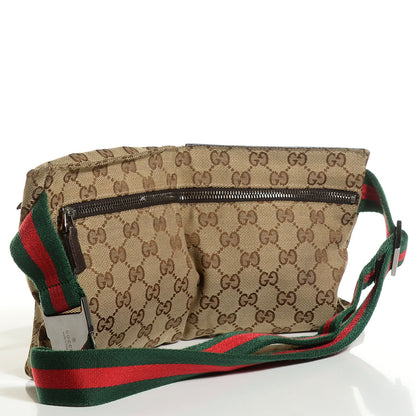 Gucci Monogram Web Belt Bag Dark Brown 3 of 9