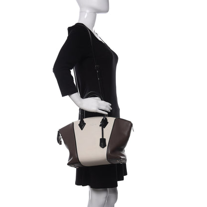Louis Vuitton Taurillon Cuir Bi-Color Soft Lockit PM White 2 of 10