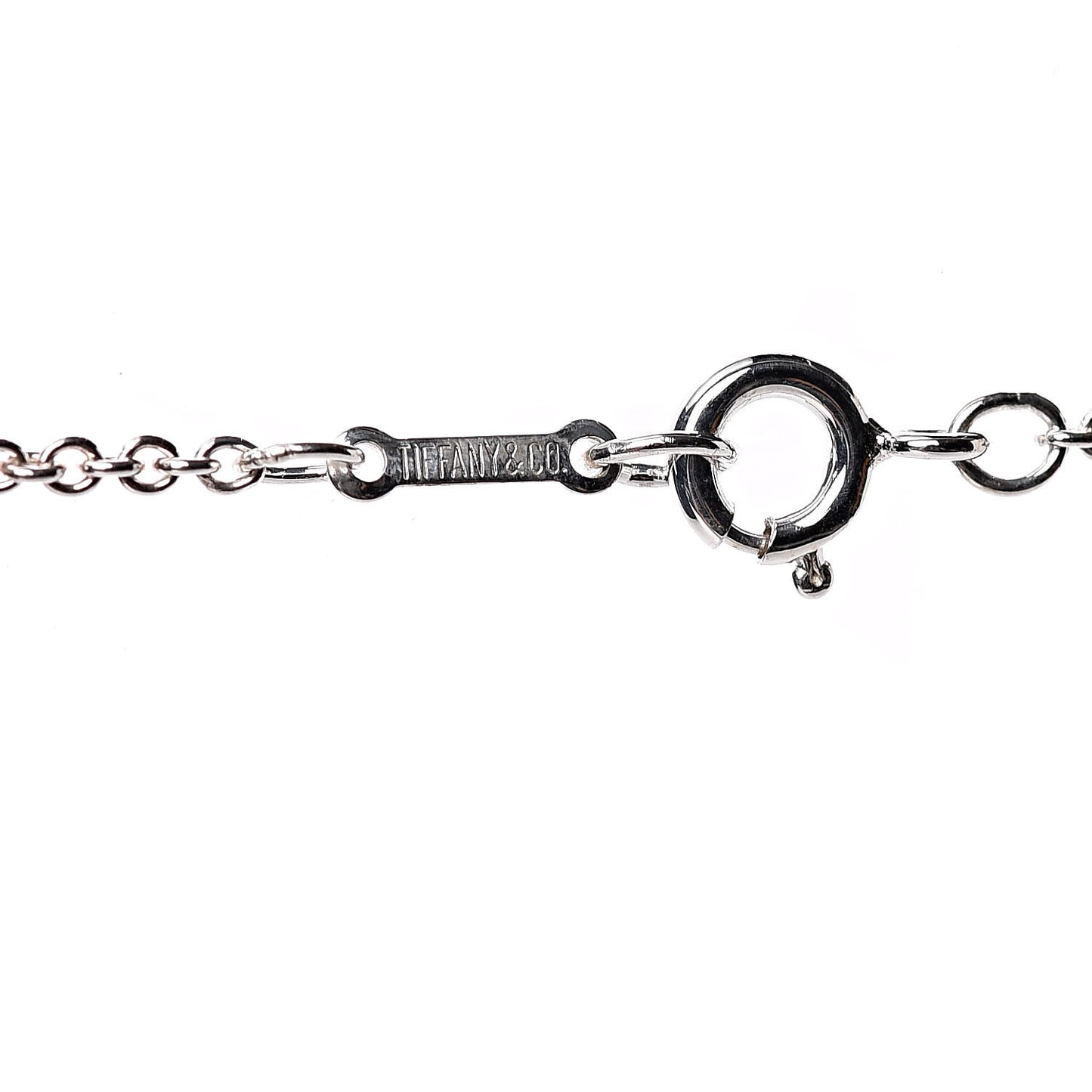 Sterling Silver 20mm Elsa Peretti Bean Pendant Necklace