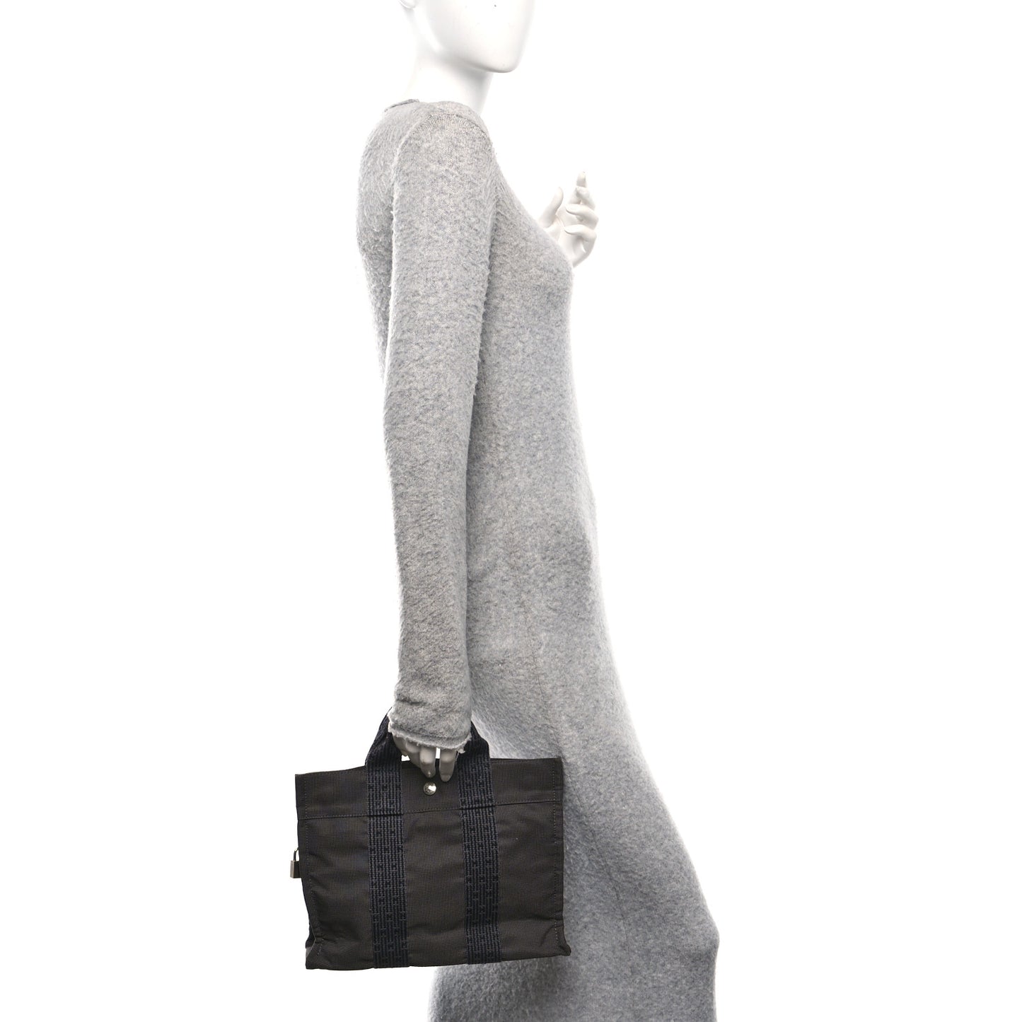 Canvas Herline PM Tote Grey