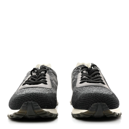 Louis Vuitton Calfskin Damier Run Away Sneakers 8 Graphite 2 of 8
