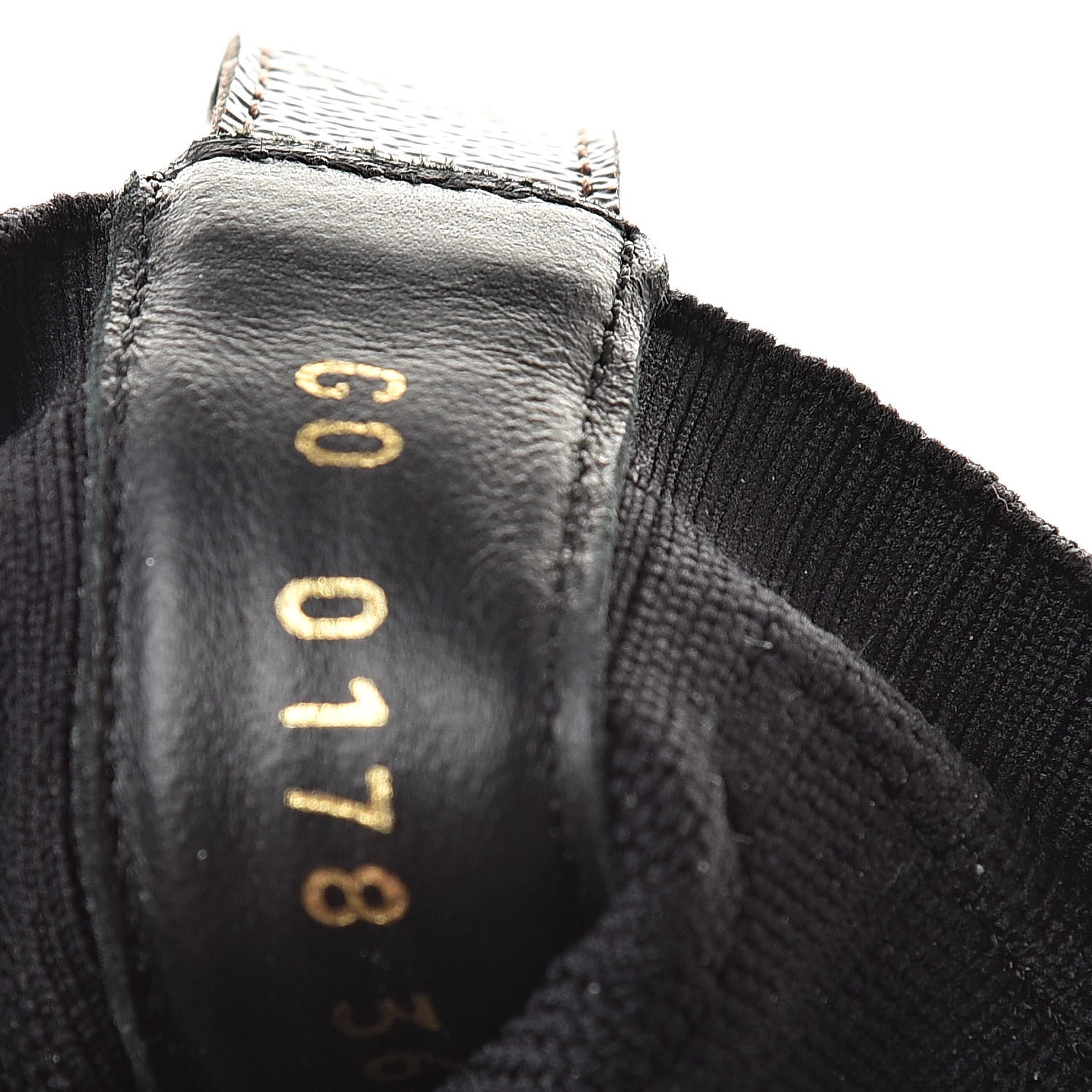 Louis Vuitton Stretch Fabric LV Black Heart Sock Sneaker 36.5 Black 9 of 9