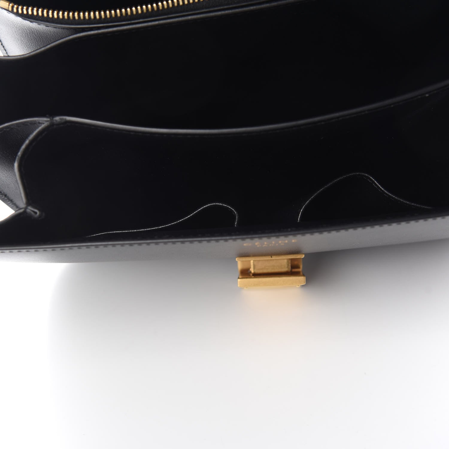 Celine Box Calfskin Medium Classic Box Flap Bag Black 9 of 9