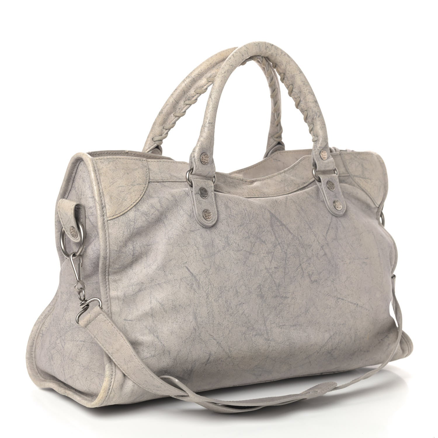 Balenciaga Agneau Marble Hardware City Grey 2 of 4