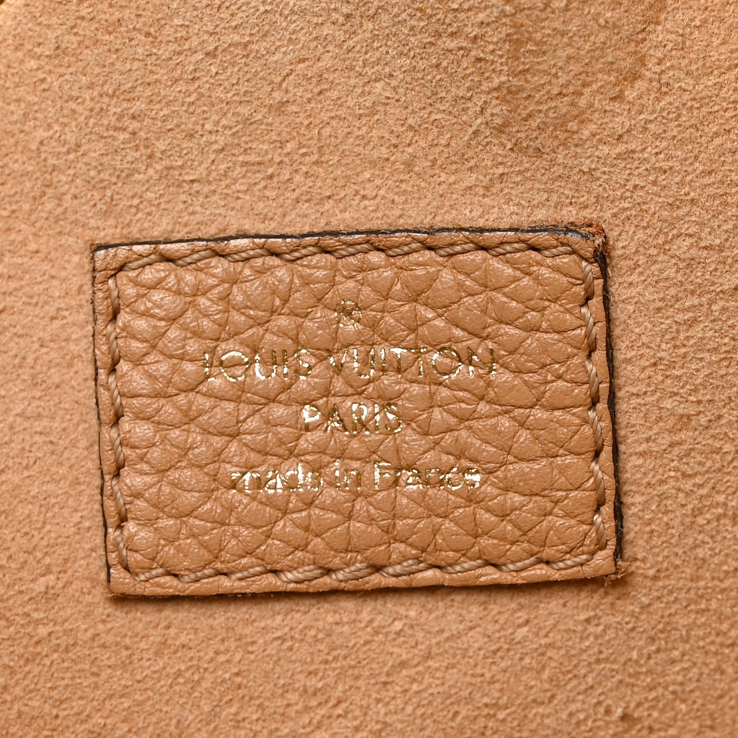 Louis Vuitton Calfskin Lockme Bucket MM Arizona Beige 6 of 9