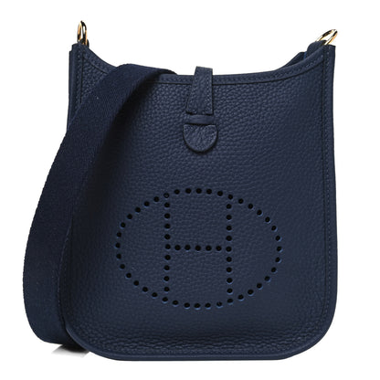 Hermes Taurillon Clemence Amazone Evelyne TPM Bleu Nuit 1 of 4