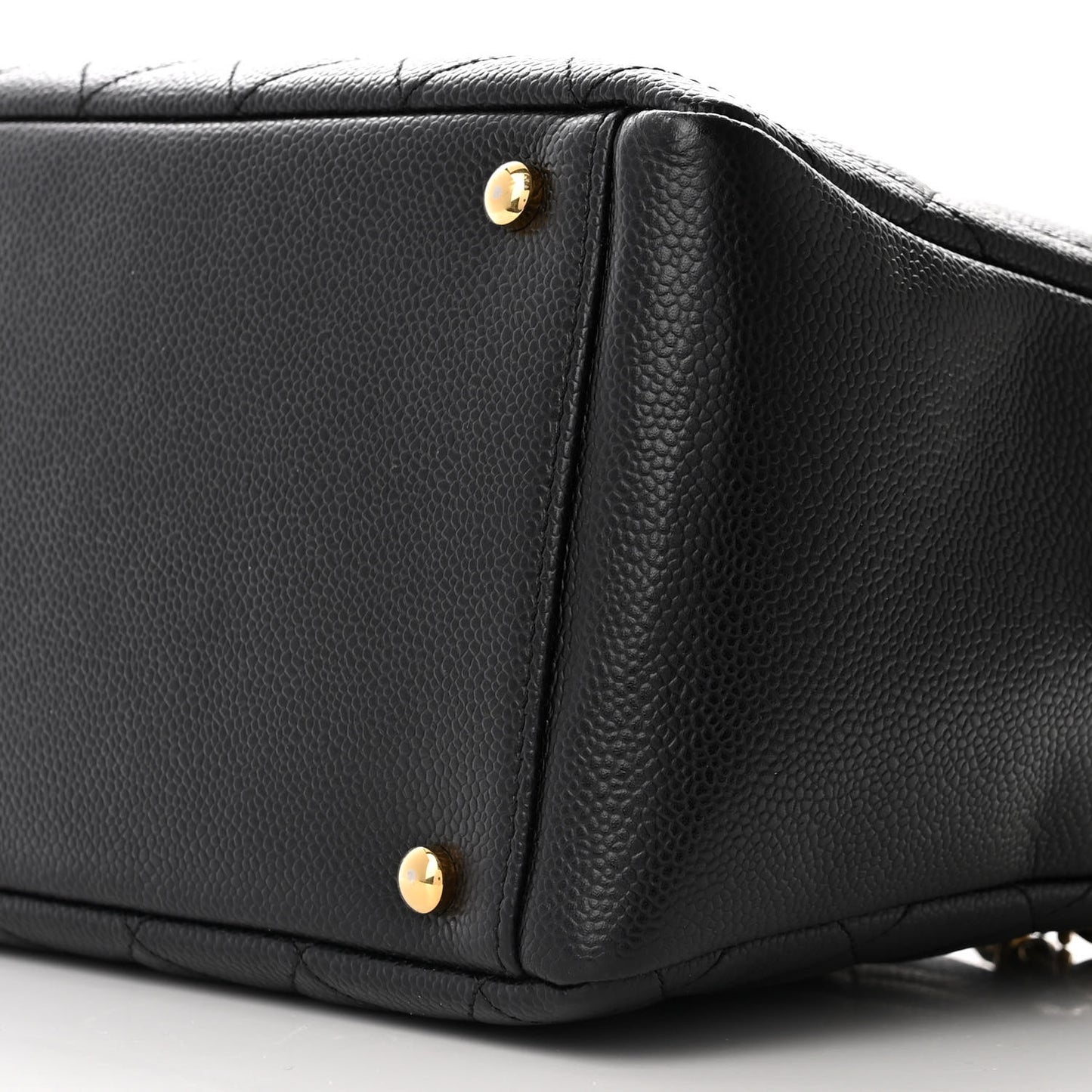 Caviar Quilted Petit Timeless Tote PTT Black