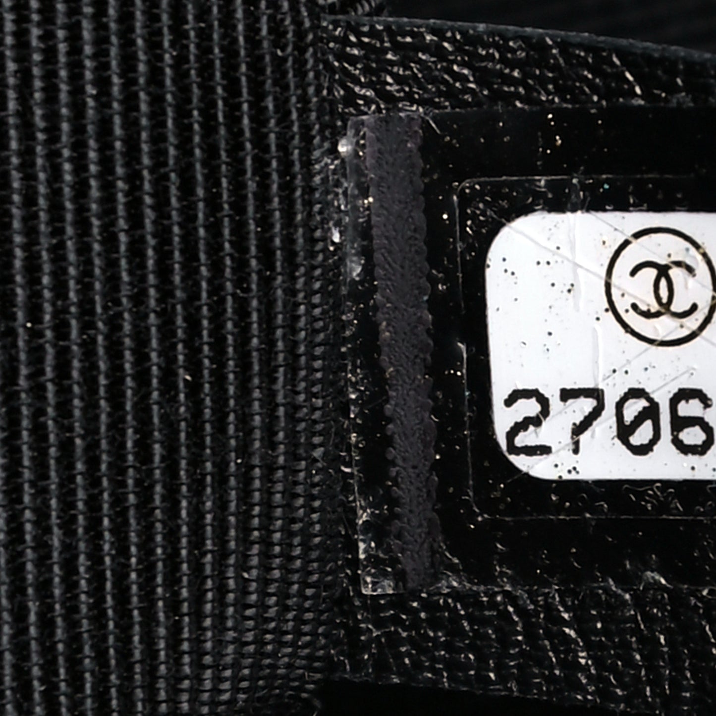 Lambskin Chevron Quilted Small Promenade Camera Black